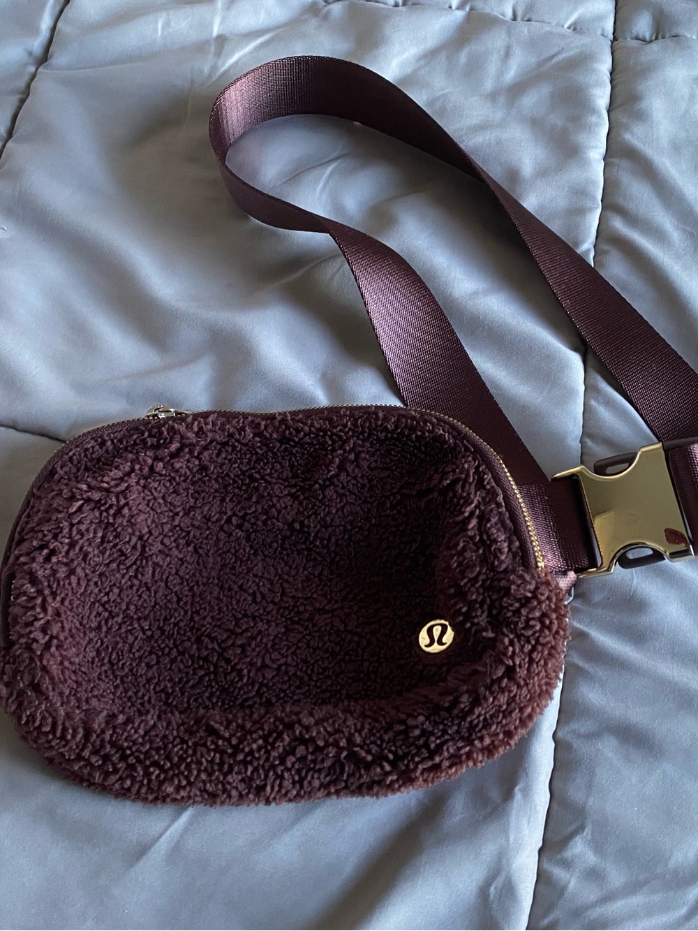 lululemon athletica Lululemon Dark Brown Sherpa Fleece Everywhere Belt bag 1L